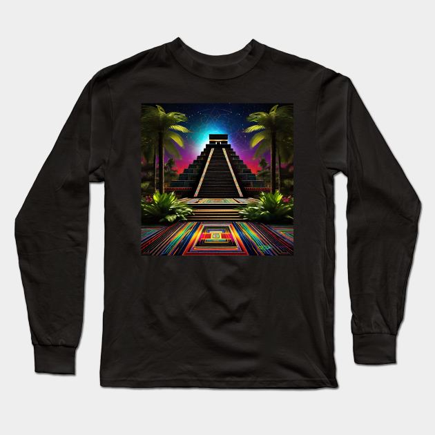 Psychedelic Apocalypse Eclipse Dreams 85 Long Sleeve T-Shirt by Benito Del Ray